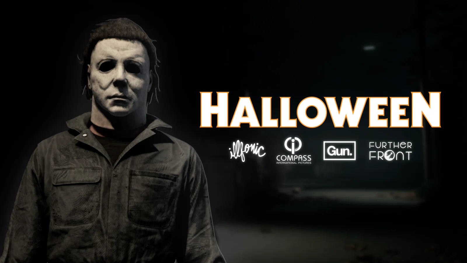 Gameplay and release date trailer poster for Halloween: The Game